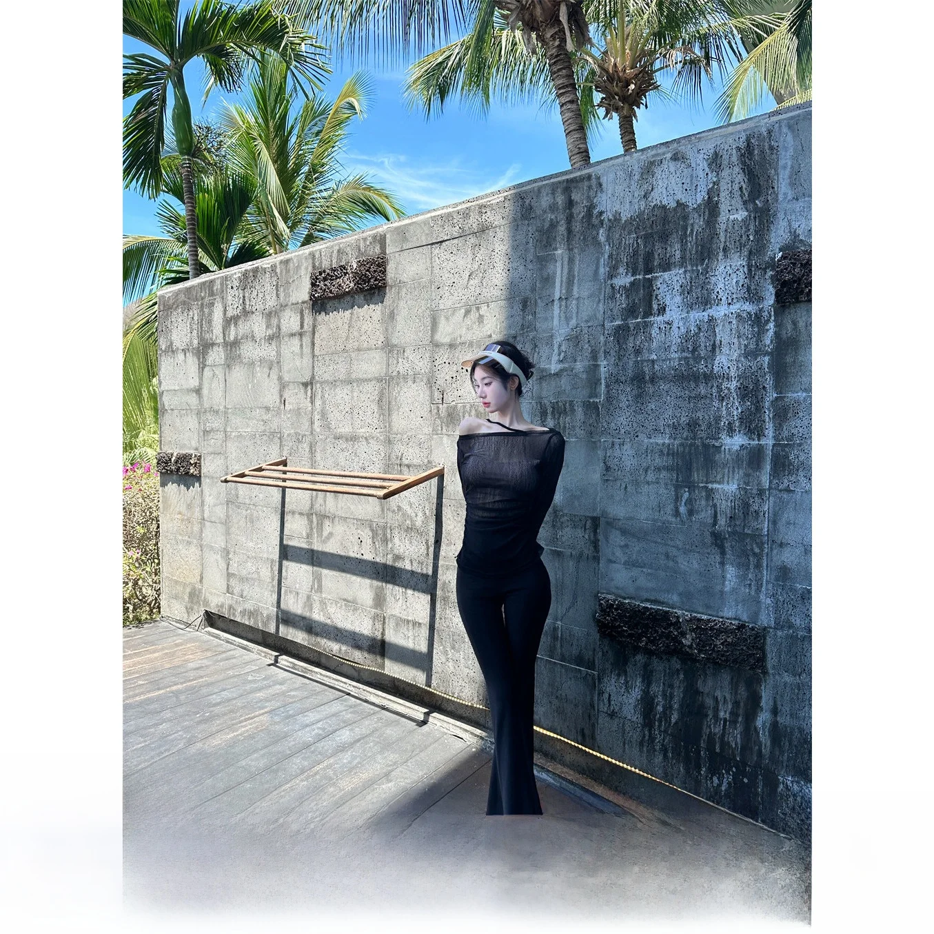 Sun Ya Summer Edition Mermaid Pants High Waist Flared Long Bla Versatile Casual Trousers for Women Korean Sle
Sun Ya Summer Edition Mermaid Pants High Waist Flared Long Bla Versatile Casual Trousers for Women Korean Sle