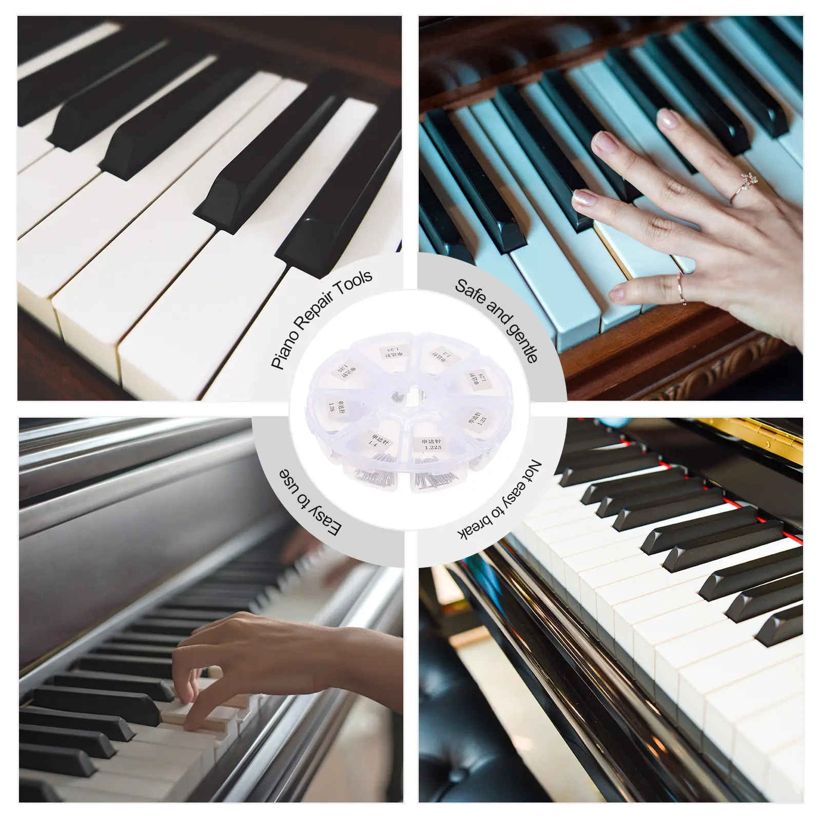 Набор из 160 серебряных металлических игл Shenda для фортепиано: прочные аксессуары для профессионального ремонта, настройки, стабилизации и комфорта
Набор из 160 серебряных металлических игл Shenda для фортепиано: прочные аксессуары для профессионального ремонта, настройки, стабилизации и комфорта