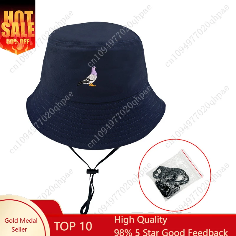 58cm Embroidered Pigeon Bucket Hats Cotton Women Men un-reversible Bob hat Fisherman Outdoor Summer Travel Sun Hats
58cm Embroidered Pigeon Bucket Hats Cotton Women Men un-reversible Bob hat Fisherman Outdoor Summer Travel Sun Hats