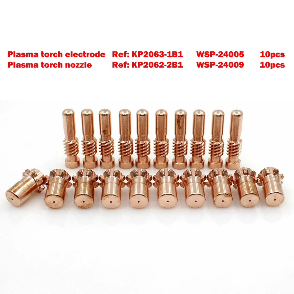 20pc Plasma 55A KP2062-2B1 KP2063-1B Electric For ProCut20/55/80 PCT-80 Plasma Cutters Welding Equipment Power Tool Accessories
20pc Plasma 55A KP2062-2B1 KP2063-1B Electric For ProCut20/55/80 PCT-80 Plasma Cutters Welding Equipment Power Tool Accessories