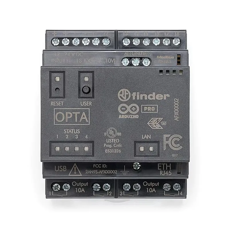 Arduino Opta WiFi AFX00002 microPLC IDE программирование Arduino PRO Италия импортировала новый оригинальный аутентичный
Arduino Opta WiFi AFX00002 microPLC IDE программирование Arduino PRO Италия импортировала новый оригинальный аутентичный