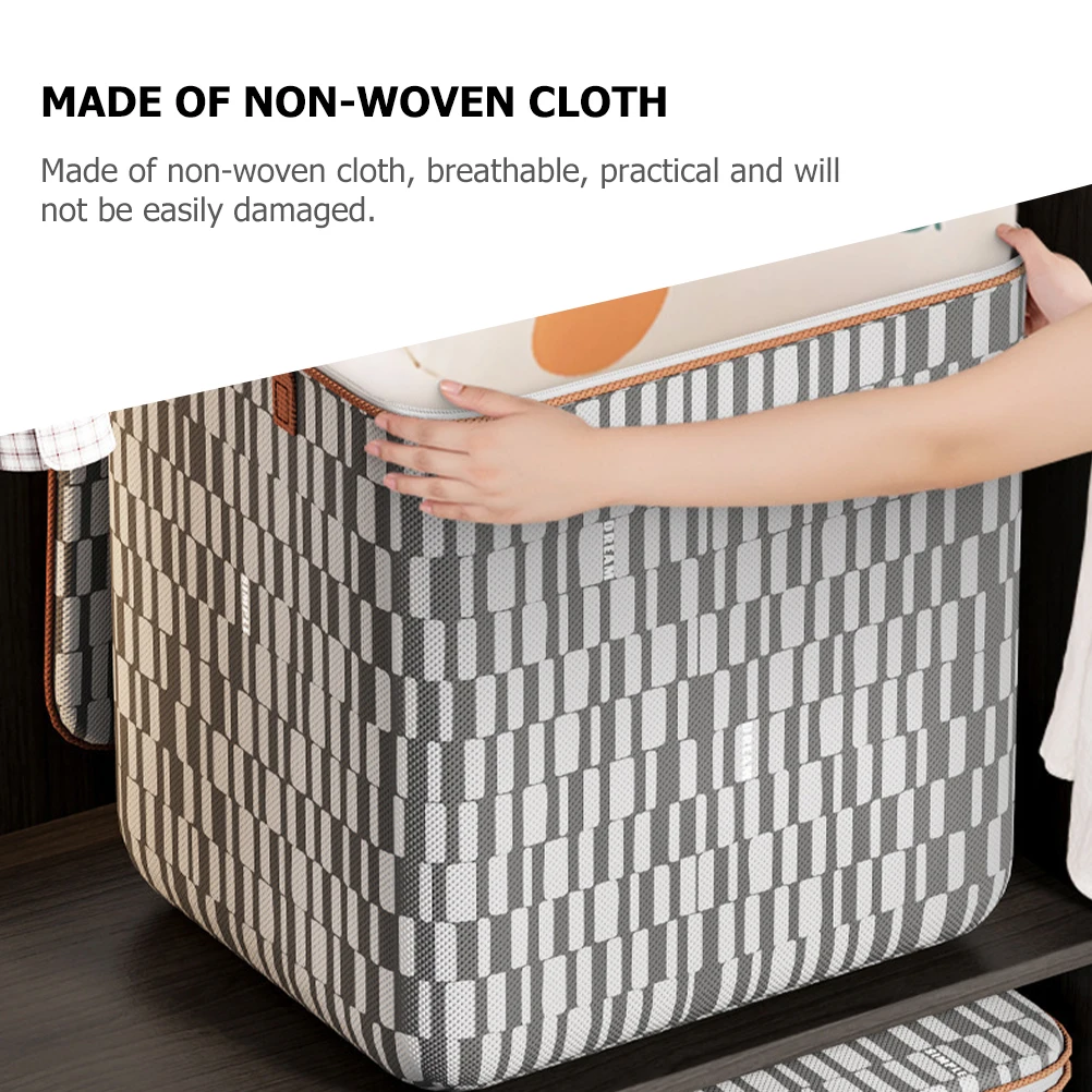 Large Capacity Clothes Storage Bag Foldable Fabric Organizer for Bedding Storage Quilt Blanket with Handles Zipper 
Large Capacity Clothes Storage Bag Foldable Fabric Organizer for Bedding Storage Quilt Blanket with Handles Zipper