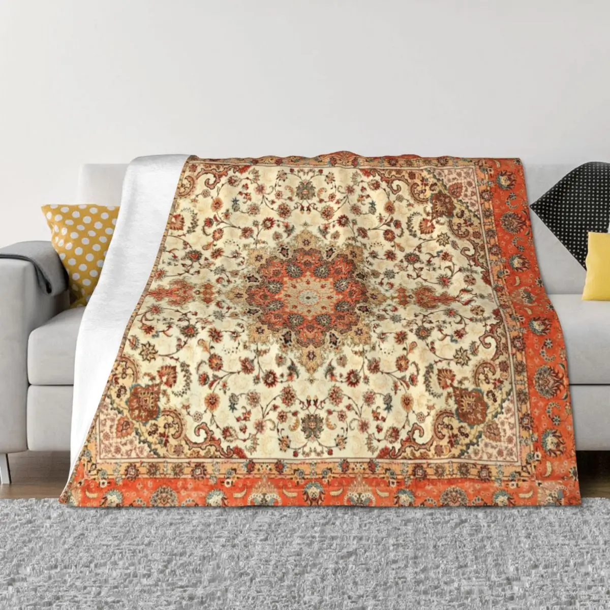 Orange Traditional Oriental Moroccan Artwork Carpet Style. Throw Blanket Warm Weighted bed plaid For Sofa Thin Blankets
Orange Traditional Oriental Moroccan Artwork Carpet Style. Throw Blanket Warm Weighted bed plaid For Sofa Thin Blankets