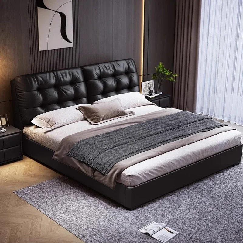 Italian minimalist cloud leather bed, premium luxury master bedroom queen bed, modern minimalist 1.8 meters soft bag double
Italian minimalist cloud leather bed, premium luxury master bedroom queen bed, modern minimalist 1.8 meters soft bag double