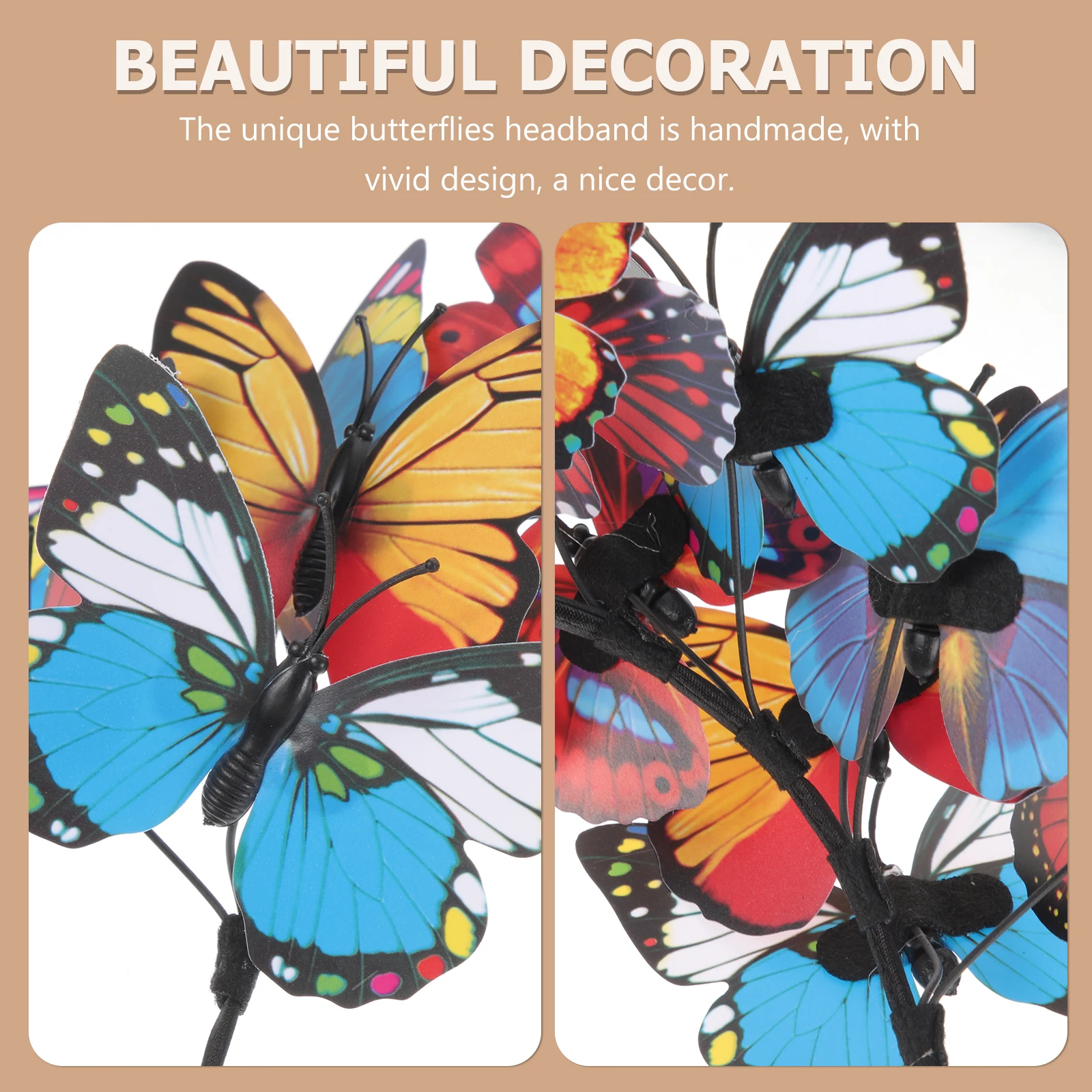 Butterfly Headb Girls Bride Wedding Prop H made Simulated Butterflies Hair Hoop Butterfly Fascinator Tea Party Accessories
Butterfly Headb Girls Bride Wedding Prop H made Simulated Butterflies Hair Hoop Butterfly Fascinator Tea Party Accessories