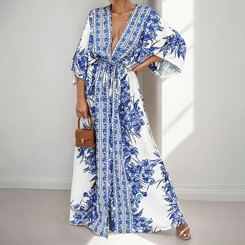 2025 Spring Summer Women's Dress Temperament Personality Generous Commuting Elegant Simple V-neck Loose Swing Fashion Dress
2025 Spring Summer Women's Dress Temperament Personality Generous Commuting Elegant Simple V-neck Loose Swing Fashion Dress