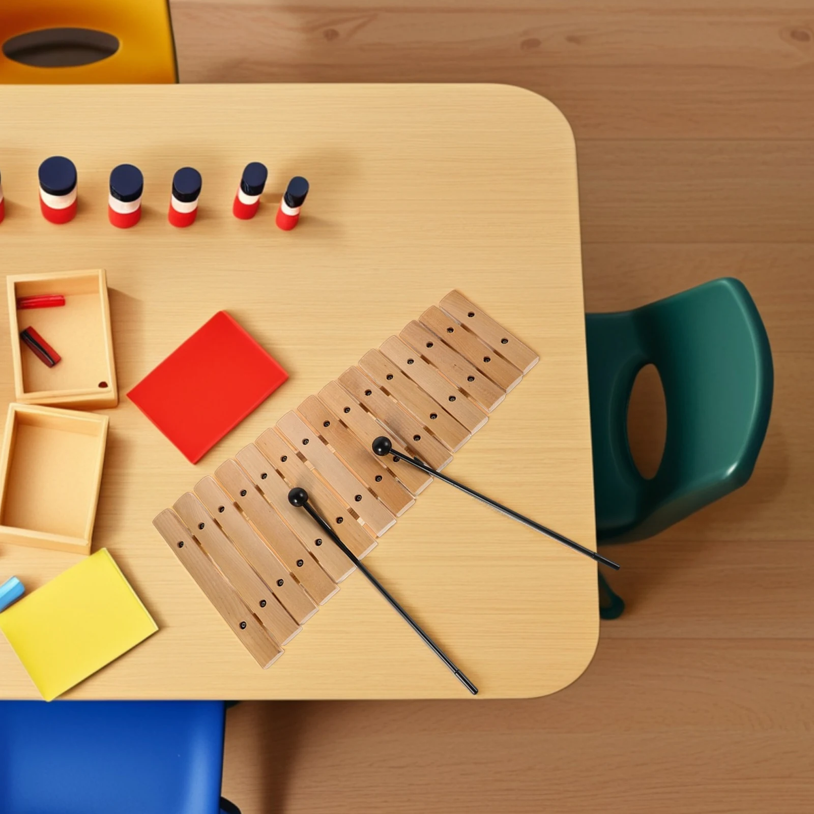 15-Tone Wooden Xylophone Instrument For Kids Educational Musical Toddler Montessori Learning Set Mallets Orff Percussion
15-Tone Wooden Xylophone Instrument For Kids Educational Musical Toddler Montessori Learning Set Mallets Orff Percussion
