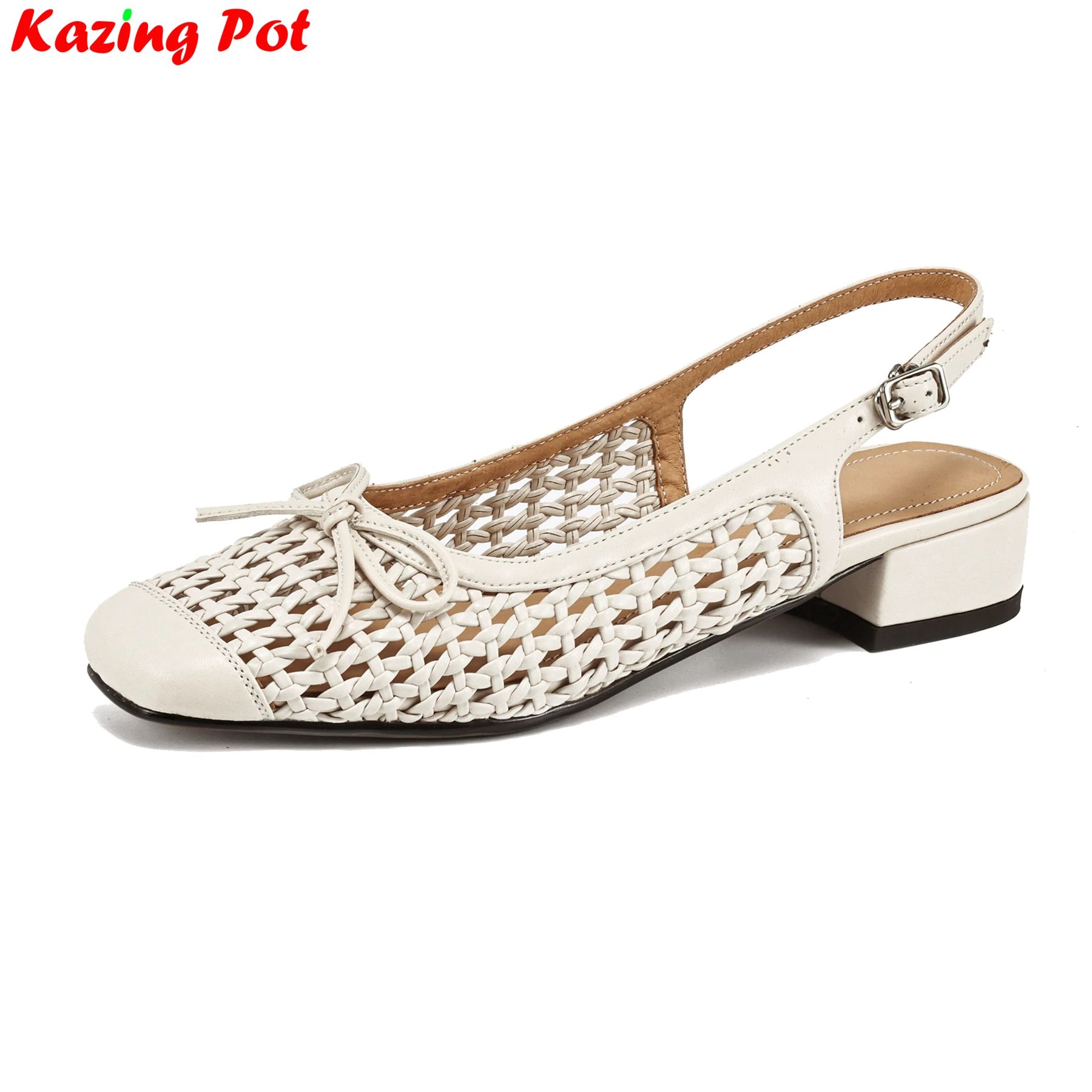 Krazing Pot Superstar Hollow Butterfly-knot Summer Shoes Slingback Luxury Comfort Catwalk Dating Concise Office Lady Women Pumps
Krazing Pot Superstar Hollow Butterfly-knot Summer Shoes Slingback Luxury Comfort Catwalk Dating Concise Office Lady Women Pumps