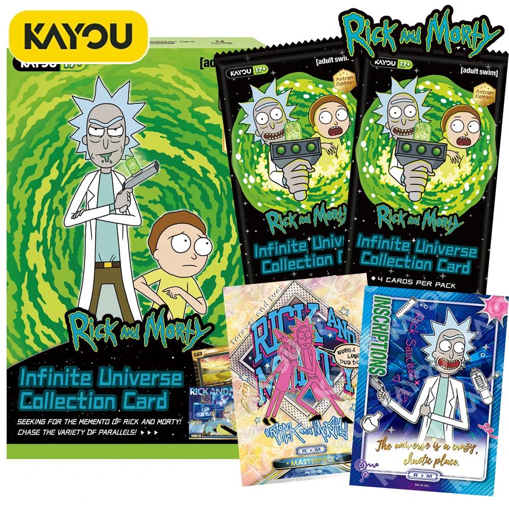 Genuine Official KAYOU Rick and Morty Infinite Universe Collection Cards Science Fiction Sitcom Animation Adventure Cards Gifts
Genuine Official KAYOU Rick and Morty Infinite Universe Collection Cards Science Fiction Sitcom Animation Adventure Cards Gifts