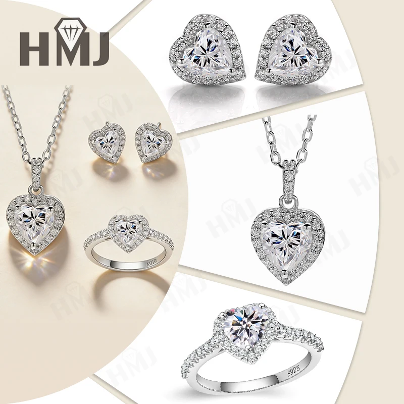 Одинаковый комплект изящных ювелирных изделий, серебро 925 пробы, белое золото, 1-2 карата, серьги-гвоздики с муассанитом в форме сердца, кольцо-пасьянс и ожерелье с подвеской, подарок
Одинаковый комплект изящных ювелирных изделий, серебро 925 пробы, белое золото, 1-2 карата, серьги-гвоздики с муассанитом в форме сердца, кольцо-пасьянс и ожерелье с подвеской, подарок