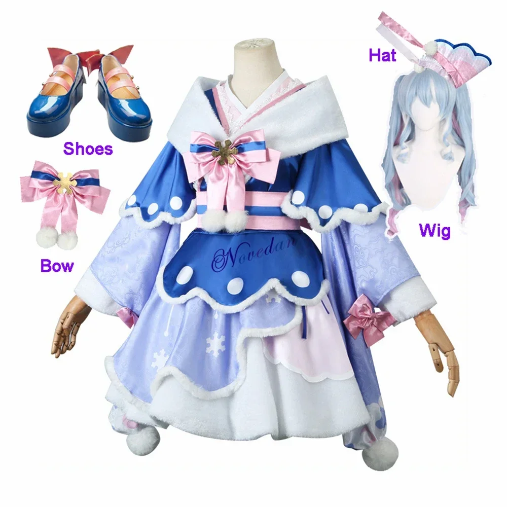 New 2023 Snow Miku Princess Dress Uniform Outfit Anime Cosplay Costume Shoes Wig Kawaii Halloween Costume For Women Girl
New 2023 Snow Miku Princess Dress Uniform Outfit Anime Cosplay Costume Shoes Wig Kawaii Halloween Costume For Women Girl