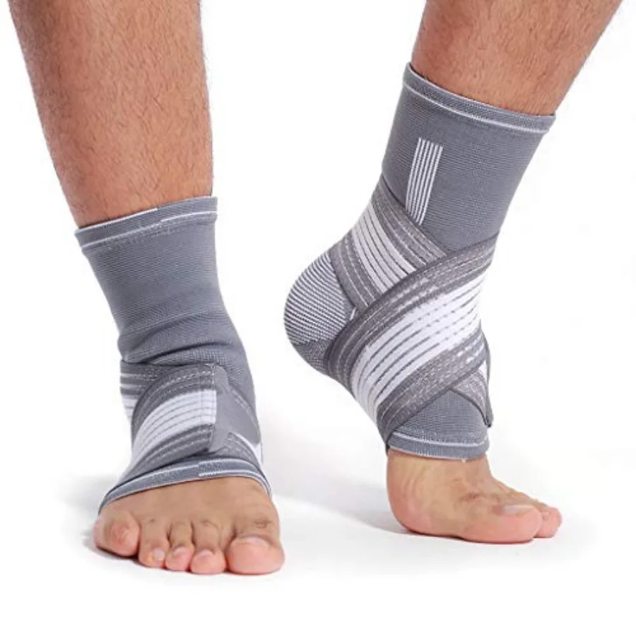 Adjustable Ankle Support Brace Gray, Size M, 1 Pair
Adjustable Ankle Support Brace Gray, Size M, 1 Pair
