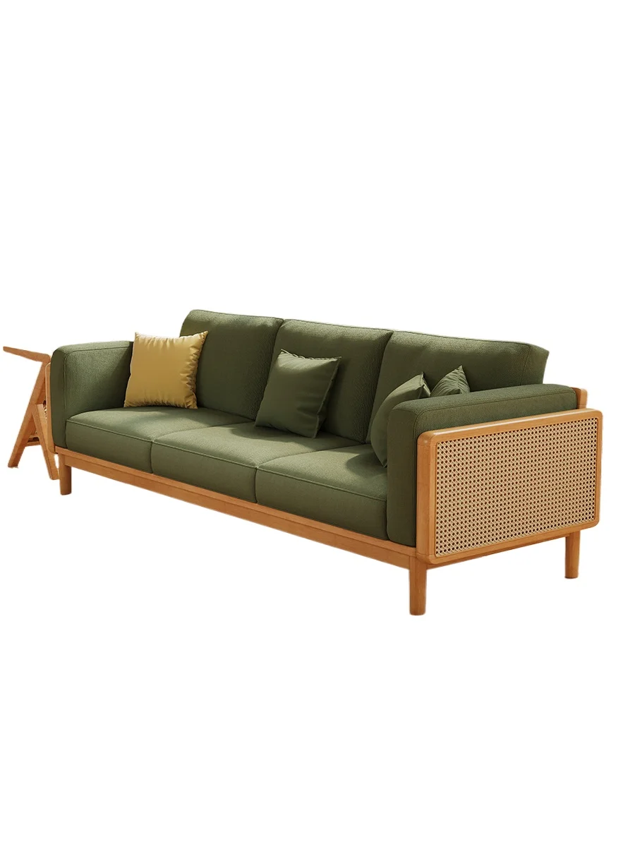 Rattan all solid wood sofa combination full set of household living room small apartment Japanese log retro rattan wooden sofa
Rattan all solid wood sofa combination full set of household living room small apartment Japanese log retro rattan wooden sofa