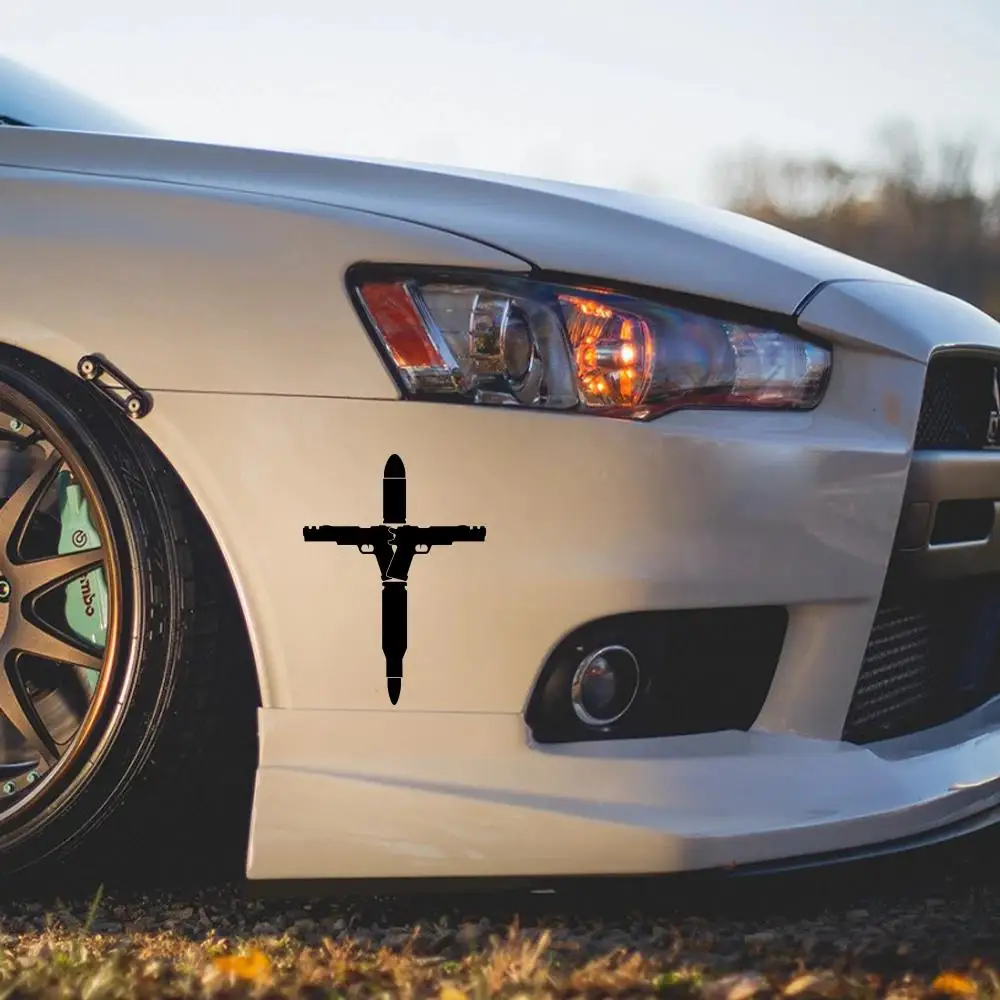 2Pcs/Set Cool Bullet & Cross Tactical Car Stickers, Waterproof Vinyl Decals for Auto Window & Body Decoration
2Pcs/Set Cool Bullet & Cross Tactical Car Stickers, Waterproof Vinyl Decals for Auto Window & Body Decoration