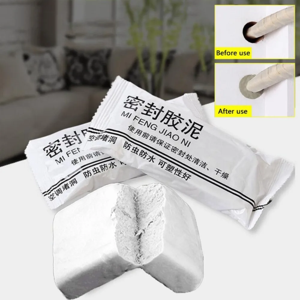 4pc Wall Hole Sealing Cement Clay Sealant Cover Crack Waterproof Adhesives Mud Household Tool for Air-conditioning Mending Caulk
4pc Wall Hole Sealing Cement Clay Sealant Cover Crack Waterproof Adhesives Mud Household Tool for Air-conditioning Mending Caulk