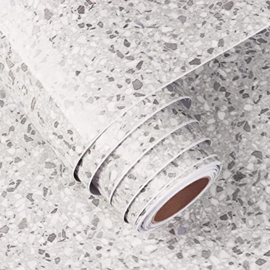 Kitchen countertops, granite vinyl, grey marble, waterproof and removable peel-and-stick contact paper, 36 x 200
Kitchen countertops, granite vinyl, grey marble, waterproof and removable peel-and-stick contact paper, 36 x 200
