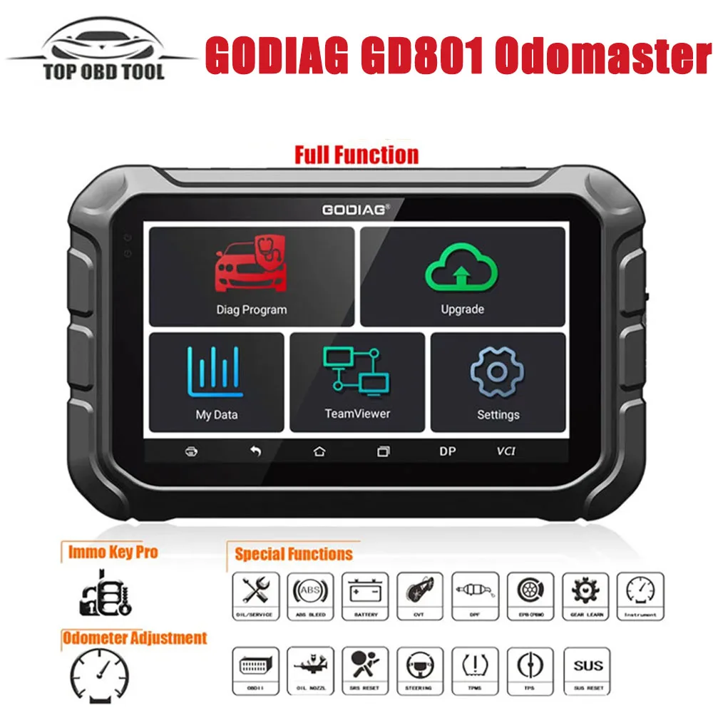 GODIAG GD801 поддержка коррекции мильного возраста OBDII кластер калибровка коррекция инструмент автоматический ключ программатор PK OBDSTAR X300M GD801
GODIAG GD801 поддержка коррекции мильного возраста OBDII кластер калибровка коррекция инструмент автоматический ключ программатор PK OBDSTAR X300M GD801