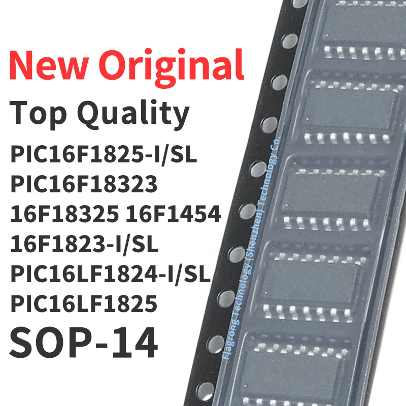 (10 Pieces) PIC16F1825 PIC16F18323 PIC16F18325 PIC16F1454 PIC16F1823 PIC16LF1824 PIC16LF1825 -I/SL SOP-14 New Original
(10 Pieces) PIC16F1825 PIC16F18323 PIC16F18325 PIC16F1454 PIC16F1823 PIC16LF1824 PIC16LF1825 -I/SL SOP-14 New Original