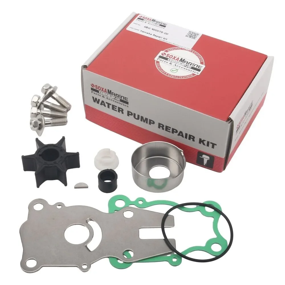 6BG-W0078-00 Комплект для ремонта водяного насоса для 4-тактного подвесного лодочного двигателя Yamaha 30 40 л.с. 18-3490 6BGW007800
6BG-W0078-00 Комплект для ремонта водяного насоса для 4-тактного подвесного лодочного двигателя Yamaha 30 40 л.с. 18-3490 6BGW007800