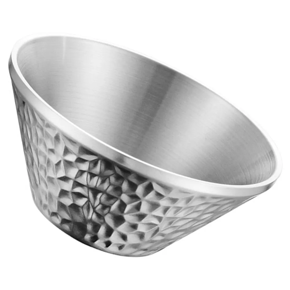 Hammer Pattern Salad Bowl Stainless Steel Home Snack Mixing Fruit Serving Reusable Food Multi Function Kitchen Bowls Lightweight
Hammer Pattern Salad Bowl Stainless Steel Home Snack Mixing Fruit Serving Reusable Food Multi Function Kitchen Bowls Lightweight