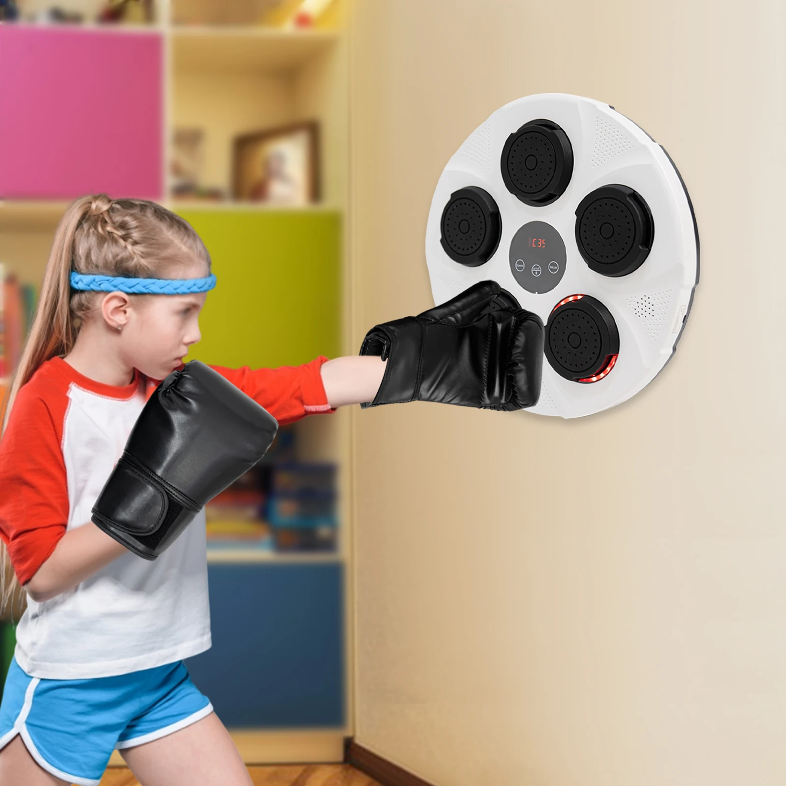 PU and ABS Wall-Mounted Uppercut Boxing Bag with Digital Display, Bluetooth Music, Adjustable Speed and Mode, Ideal for Fitness
PU and ABS Wall-Mounted Uppercut Boxing Bag with Digital Display, Bluetooth Music, Adjustable Speed and Mode, Ideal for Fitness