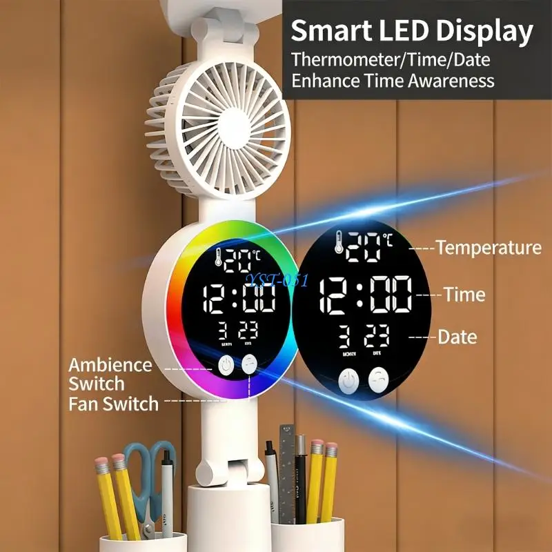 E15A Exemplary Reading Partner Pliable LED Desk Lamp with Modifiable Light Tiny Refrigerating Fan Pen Owner Transportable
E15A Exemplary Reading Partner Pliable LED Desk Lamp with Modifiable Light Tiny Refrigerating Fan Pen Owner Transportable