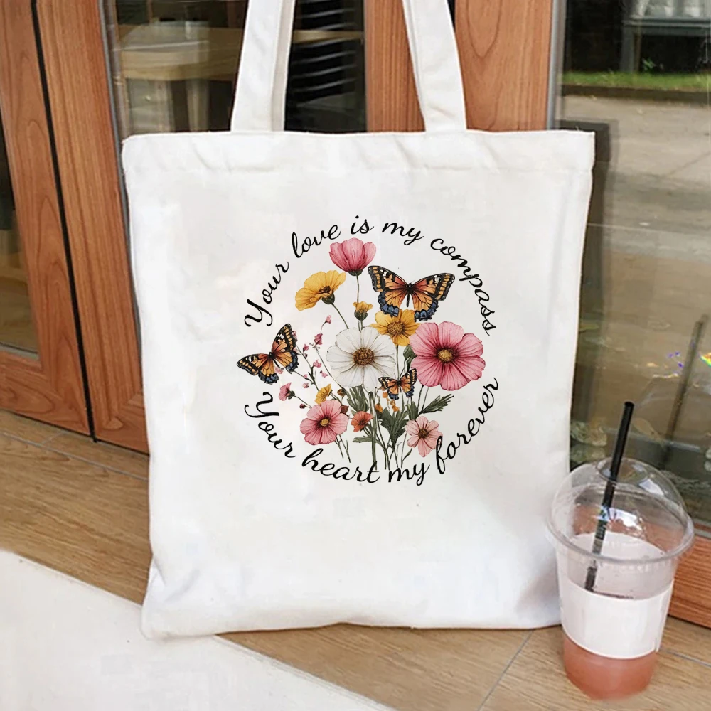 Colorful Floral and Butterfly Design, Reusable Shoulder Bag for Grandma Heartwarming Gift
Colorful Floral and Butterfly Design, Reusable Shoulder Bag for Grandma Heartwarming Gift