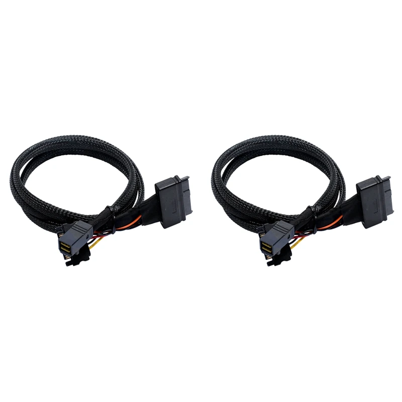 Hot TTKK 2X Mini SAS SFF8643 U.2 To 8639+15PIN Power Cable Nvme Hard Disk Data Connection Cable SFF8643 To SFF8639
Hot TTKK 2X Mini SAS SFF8643 U.2 To 8639+15PIN Power Cable Nvme Hard Disk Data Connection Cable SFF8643 To SFF8639