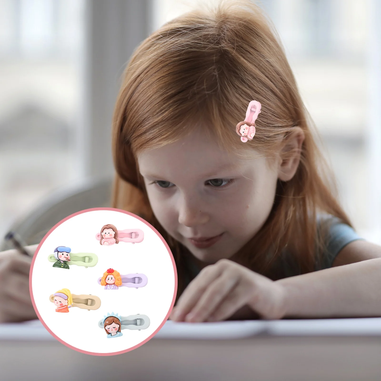 5pcs Duckbill Hair Clips Metal Resin Snap Hairpins For Women Girls Styling Sectioning Cartoon Hair Accessories Small Portable
5pcs Duckbill Hair Clips Metal Resin Snap Hairpins For Women Girls Styling Sectioning Cartoon Hair Accessories Small Portable