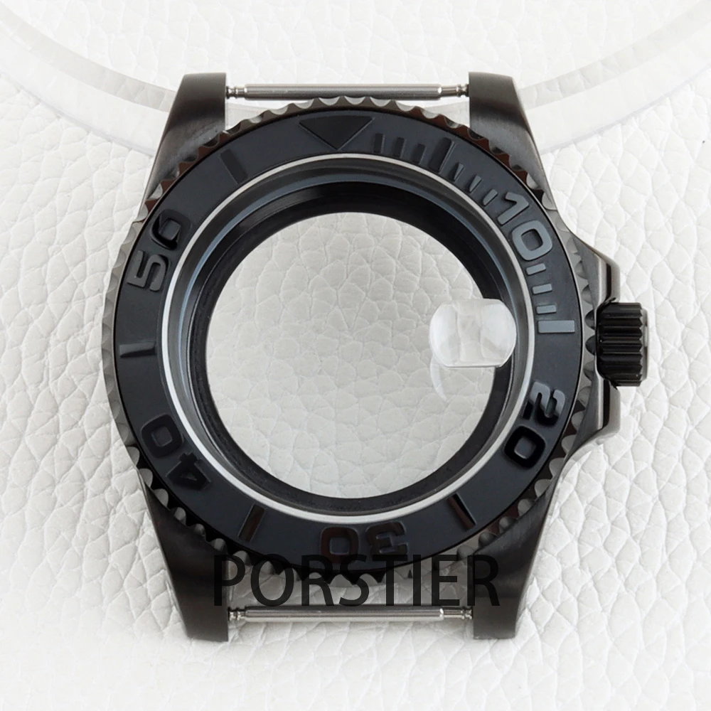 Black PVD 40mm Watch Case for Yacht-master Mod NH34 NH35 NH36 movement 28.5mm dial Sapphire Glass Stainless steel SUB GMT Case
Black PVD 40mm Watch Case for Yacht-master Mod NH34 NH35 NH36 movement 28.5mm dial Sapphire Glass Stainless steel SUB GMT Case