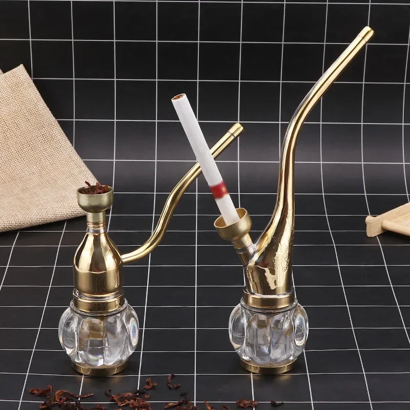 Portable Mini Hookah Shisha Brasss Water Pipe Tobacco Smoking Pipes Transparent Bottle Metal Tube Water Filter Smoking Gifts
Portable Mini Hookah Shisha Brasss Water Pipe Tobacco Smoking Pipes Transparent Bottle Metal Tube Water Filter Smoking Gifts