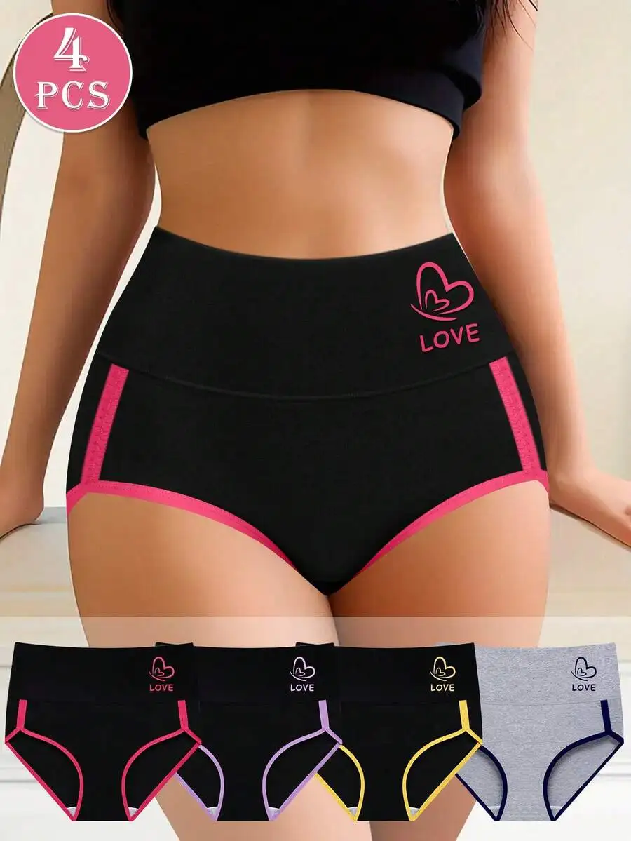 4 Pcs Women High Waist Breathable Soft Cotton Panties
4 Pcs Women High Waist Breathable Soft Cotton Panties