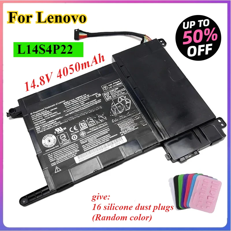 14.8V 60Wh 4050mAh L14S4P22 L14M4P23 Battery for Lenovo IdeaPad Y700 15ACZ 15-IFI Y701 Y700-ISE Y700-17ISK Y700-15ISK
14.8V 60Wh 4050mAh L14S4P22 L14M4P23 Battery for Lenovo IdeaPad Y700 15ACZ 15-IFI Y701 Y700-ISE Y700-17ISK Y700-15ISK