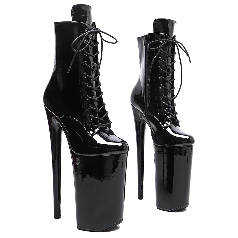 Leecabe/23 см/9 дюймов, модные лакированные ботинки из искусственной кожи на высоком каблуке для стриптиза на платформе, ботинки для танцев на пилоне 
Leecabe/23 см/9 дюймов, модные лакированные ботинки из искусственной кожи на высоком каблуке для стриптиза на платформе, ботинки для танцев на пилоне