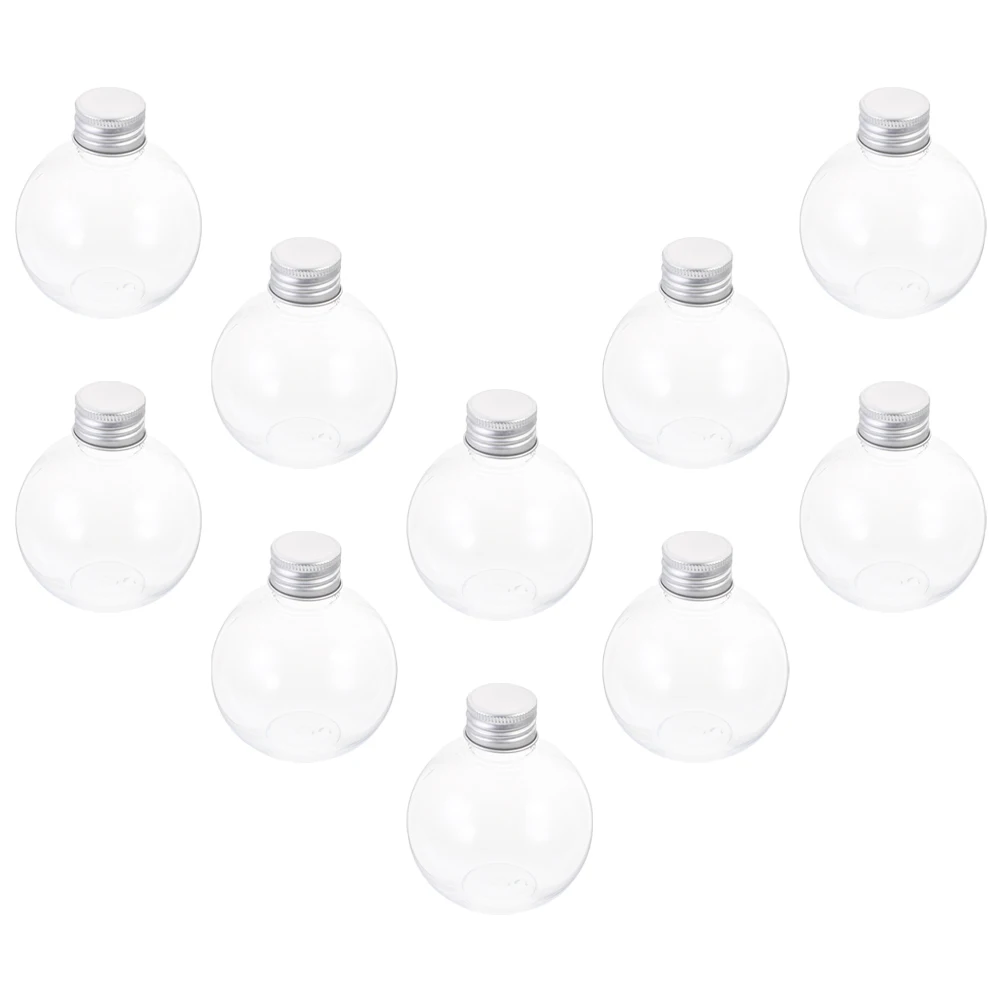 10 Pcs Light Bulb Bottles Transparent Plastic Milk Bottles With Caps Juice Containers Christmas Decor Gifts Packaging
10 Pcs Light Bulb Bottles Transparent Plastic Milk Bottles With Caps Juice Containers Christmas Decor Gifts Packaging