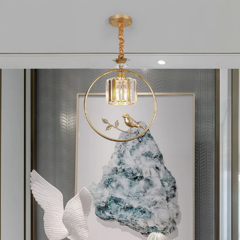 Nordic Pendant Lamps For Dining room Restaurant Bar Gold Light Crystal Led Pendant Light Bird Corridor Hanging Lamp Bedside deco
Nordic Pendant Lamps For Dining room Restaurant Bar Gold Light Crystal Led Pendant Light Bird Corridor Hanging Lamp Bedside deco