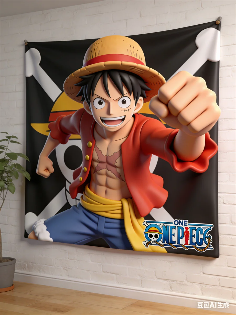 One Piece Luffy 3D Effect Wall Tapestry - Anime Pirate Flag Themed Hanging Cloth for Bedroom, Living Room & Dorm Decor
One Piece Luffy 3D Effect Wall Tapestry - Anime Pirate Flag Themed Hanging Cloth for Bedroom, Living Room & Dorm Decor