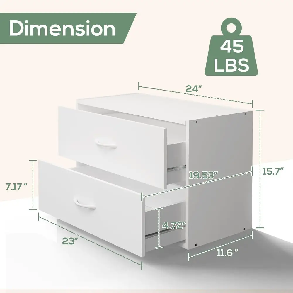 2 Wood Drawer for Closet Storage White Stackable Short Closet Dresser for Clothes Organizer Modular Chest Cabinet for Closet Be
2 Wood Drawer for Closet Storage White Stackable Short Closet Dresser for Clothes Organizer Modular Chest Cabinet for Closet Be