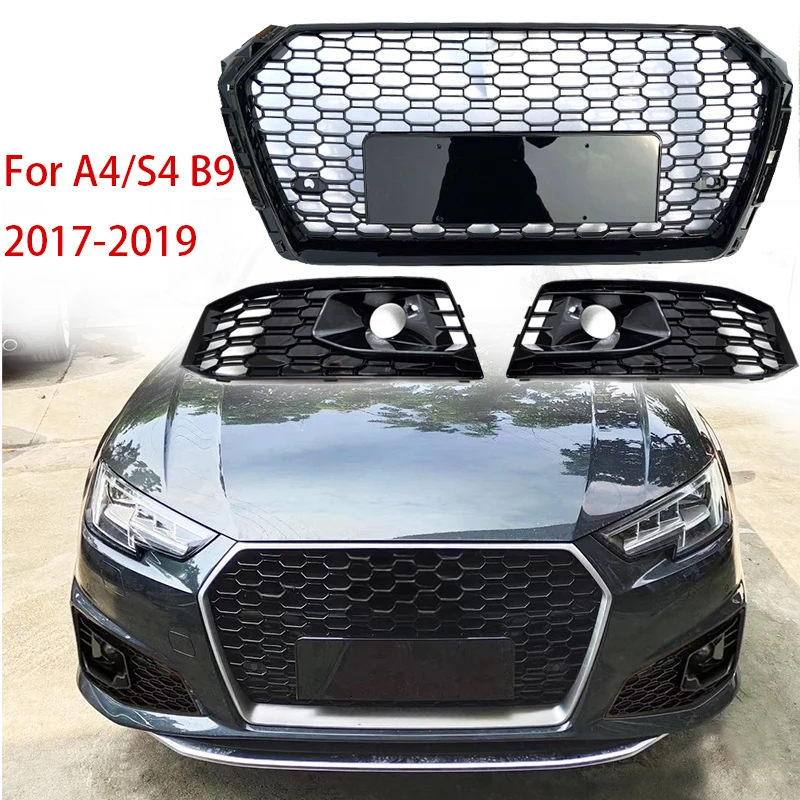 Racing Grills For Audi A4 S4 B9 2017 2018 2019 Modified RS4 Front Bumper Mesh Honeycomb Hood Grille Black Fog Lamp Grill
Racing Grills For Audi A4 S4 B9 2017 2018 2019 Modified RS4 Front Bumper Mesh Honeycomb Hood Grille Black Fog Lamp Grill
