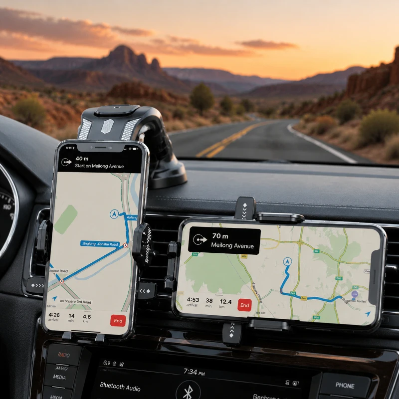 Universal Car Mount Phone Holder, Suction Cup Stand for Dashboard, Stable Navigation Holder for iPhone, Android & Mobile Devices
Universal Car Mount Phone Holder, Suction Cup Stand for Dashboard, Stable Navigation Holder for iPhone, Android & Mobile Devices