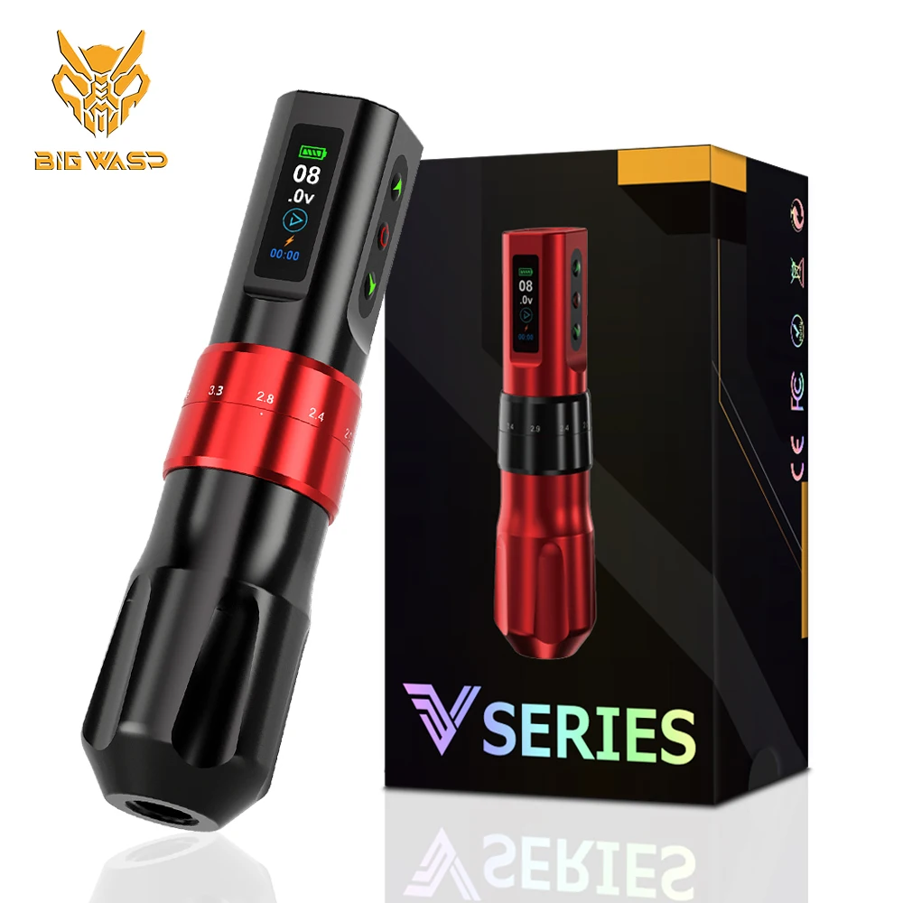 BIGWASP Wireless Tattoo Machine Pen FK 1800mAh Color Screen Battery Coreless Motor Pen Professional Adjustable Stroke 2.0-4.2mm
BIGWASP Wireless Tattoo Machine Pen FK 1800mAh Color Screen Battery Coreless Motor Pen Professional Adjustable Stroke 2.0-4.2mm