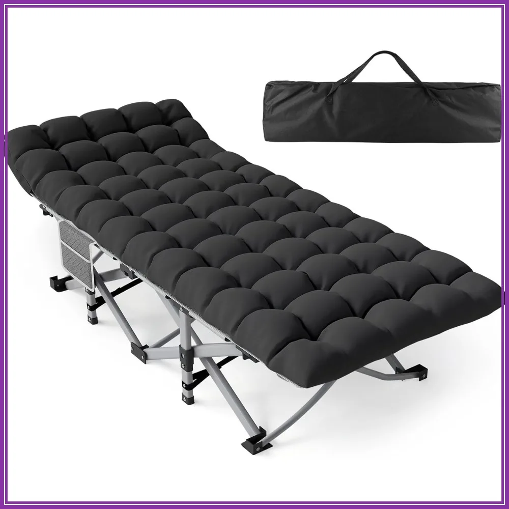 Heavy Duty Camping Cot for Adults, Portable Folding Bed with Mattress, Max Load 500 LBS, 75x28x15
Heavy Duty Camping Cot for Adults, Portable Folding Bed with Mattress, Max Load 500 LBS, 75x28x15