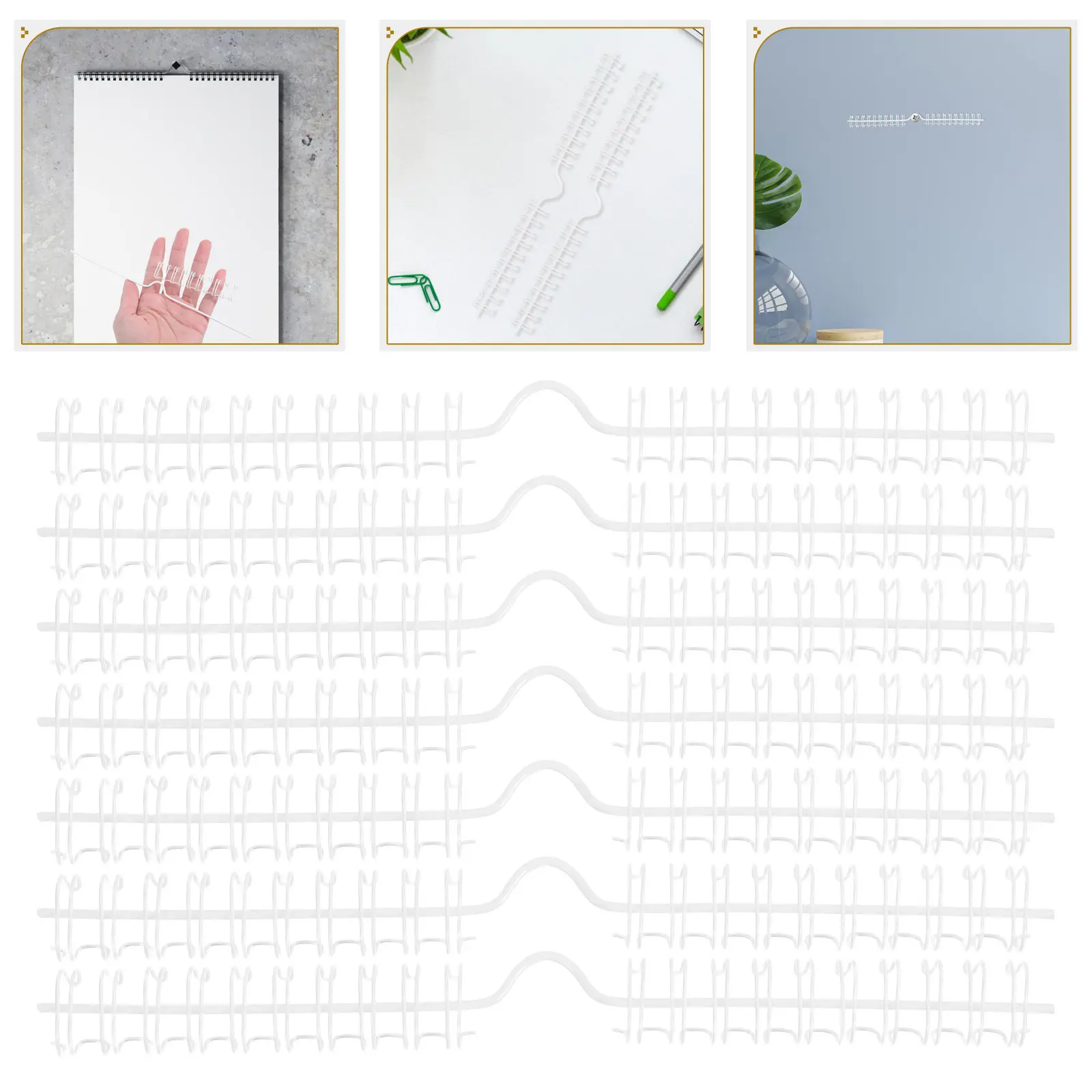 1Set Calendar Binder Rings Coated Metal Spiral Coils Sturdy Hanging Tool for Horizontal Calendars Office School Supplies Loop
1Set Calendar Binder Rings Coated Metal Spiral Coils Sturdy Hanging Tool for Horizontal Calendars Office School Supplies Loop