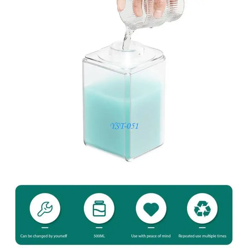 E15A Functional Wall Mount Soap Dispenser 500ml Large Capacity Suitable For Commercial Use
E15A Functional Wall Mount Soap Dispenser 500ml Large Capacity Suitable For Commercial Use