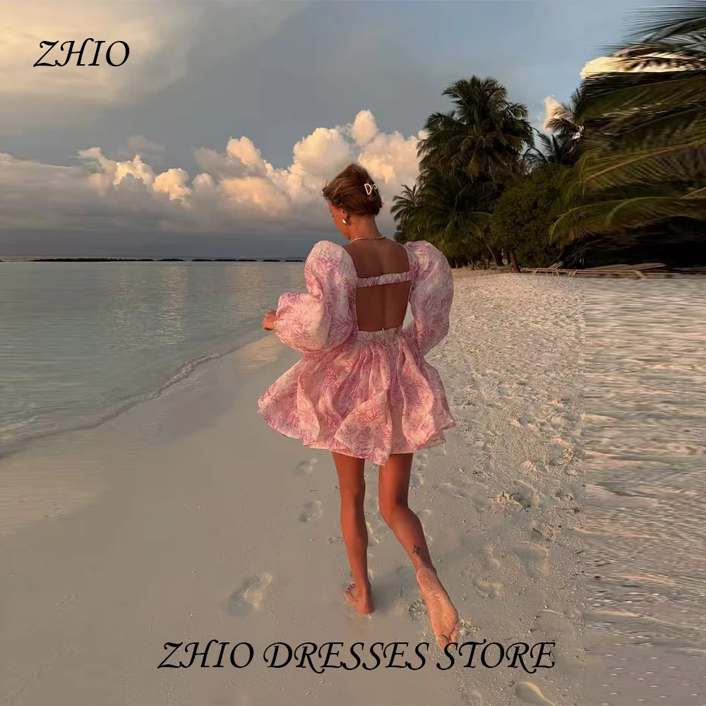 ZHIO New sexy V-neck Puff Sleeve Three-dimensional Flower Waist Large Party Beach Short Dress Customized Mini-Length Dresses
ZHIO New sexy V-neck Puff Sleeve Three-dimensional Flower Waist Large Party Beach Short Dress Customized Mini-Length Dresses