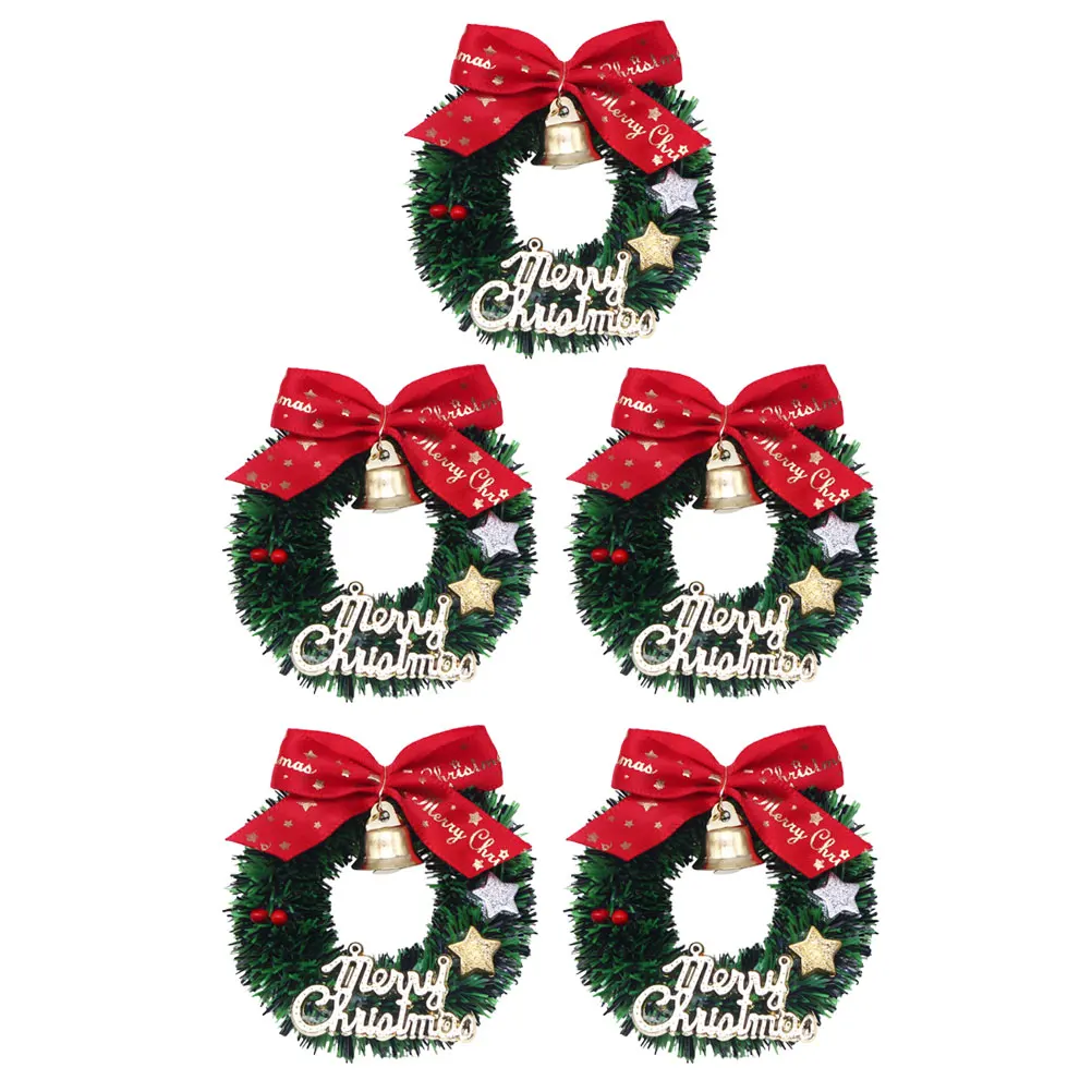 5Pcs Hanging Xmas Wreath Miniature Garlands Decorative Wreath Pendant for Christmas Tree Winter Festive Atmosphere
5Pcs Hanging Xmas Wreath Miniature Garlands Decorative Wreath Pendant for Christmas Tree Winter Festive Atmosphere