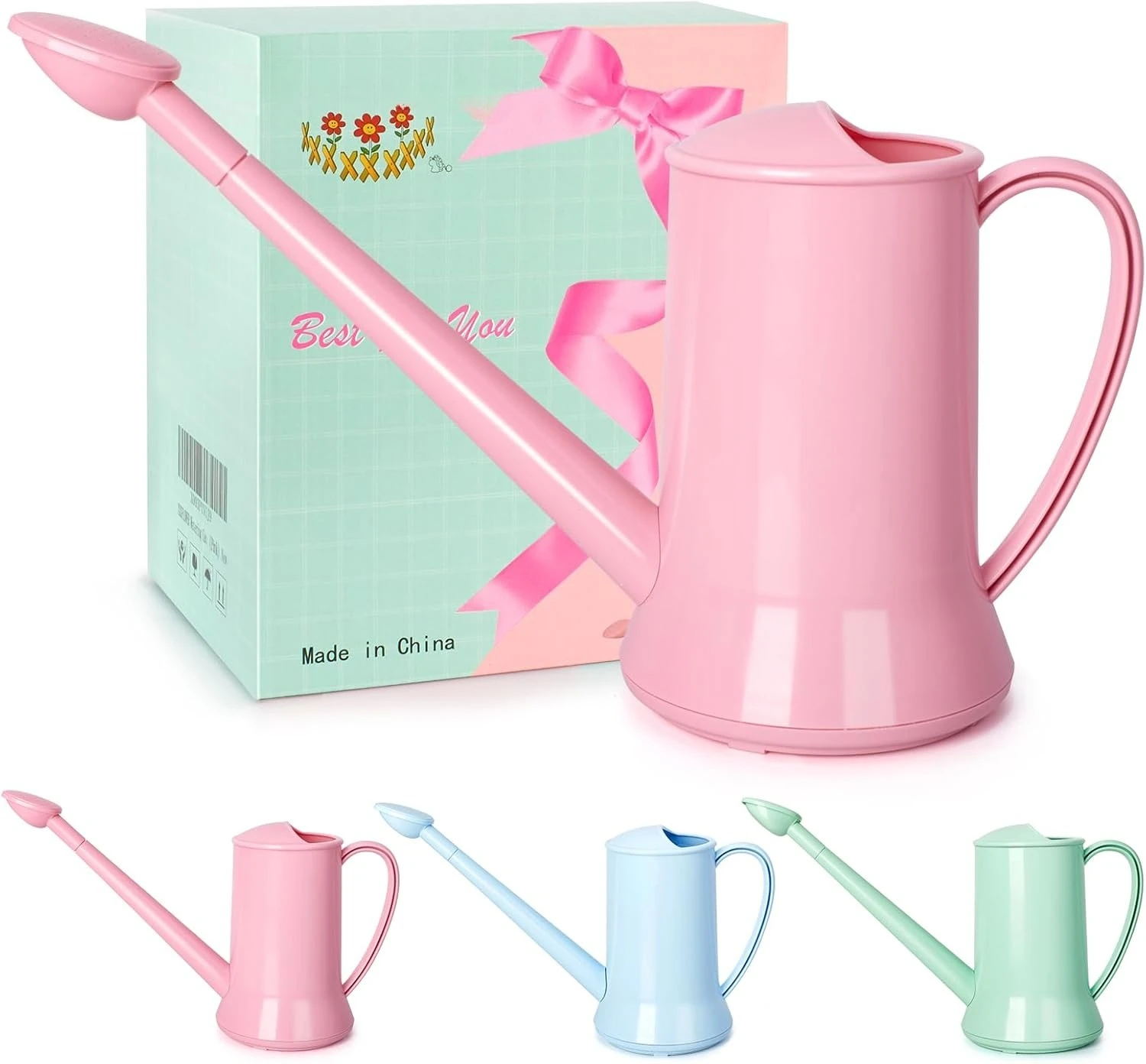 2L Watering Can, 1/2 Gallon 67oz Pink with Long Spout & Removable Nozzle for Indoor Plants
2L Watering Can, 1/2 Gallon 67oz Pink with Long Spout & Removable Nozzle for Indoor Plants