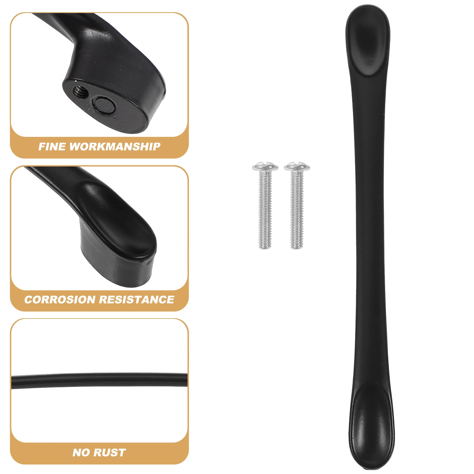 5 Pcs Cabinet Door H Pulls Black Knob Aluminum Alloy Replacement Single Hole Modern Durable Stylish Wooden Wardrobe Drawer
5 Pcs Cabinet Door H Pulls Black Knob Aluminum Alloy Replacement Single Hole Modern Durable Stylish Wooden Wardrobe Drawer