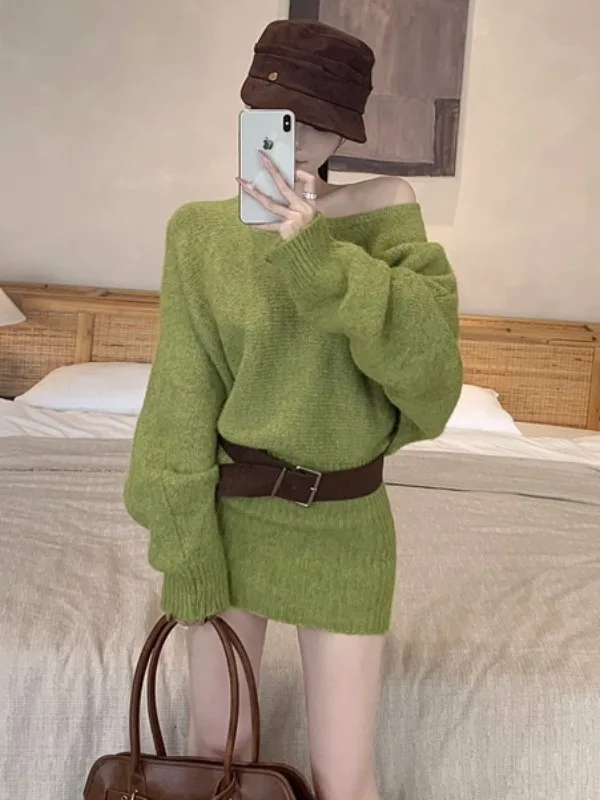 Green Asymmetrical Long Sleeve Dress Women's Style Sweet Fit Body Short Skirt Wrap around Waist Slimming Effect Autumn New Ar...
Green Asymmetrical Long Sleeve Dress Women's Style Sweet Fit Body Short Skirt Wrap around Waist Slimming Effect Autumn New Ar...