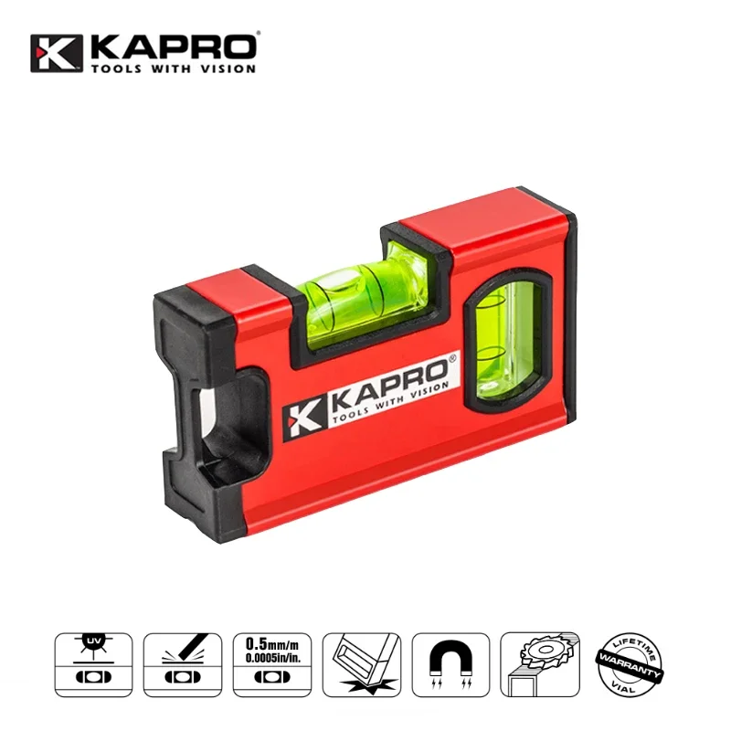 Kapro Spirit Level 10/20cm Portable Magnetic High Precision Aluminum Construction Leveling Tool Measurement Bubble Level Gauge
Kapro Spirit Level 10/20cm Portable Magnetic High Precision Aluminum Construction Leveling Tool Measurement Bubble Level Gauge